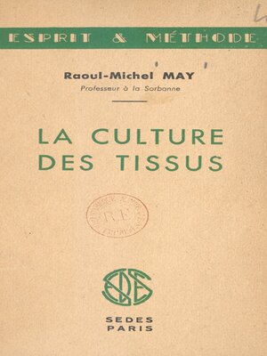 cover image of La culture des tissus